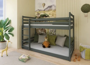 MINI 80x200 graphite bunk bed Lano Furniture