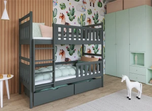 MONIKA 80x180 grey bunk bed Lano Furniture