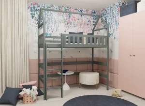 OTYLIA 80x160 graphite loft bed Lano Furniture