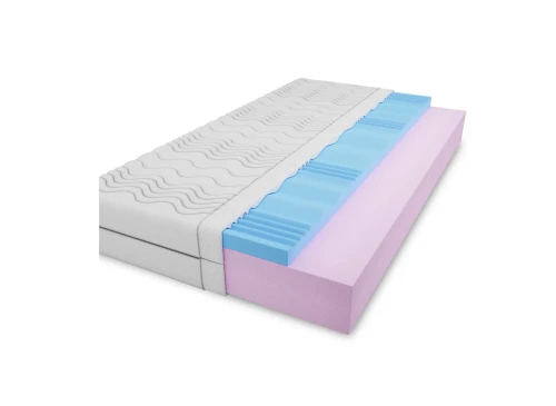 RUMBA 90x200 de duritate medie 14 cm saltea din spumă cu spumă profilată Lano Mobila