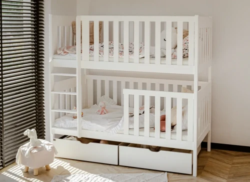 DAWID 90x180 white bunk bed Lano Furniture