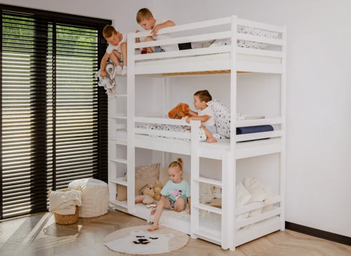 TED 80x180 white bunk bed Lano Furniture
