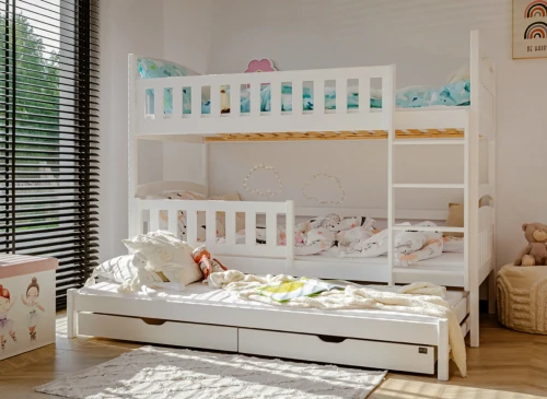 BLANKA 80x170 alb pat pentru supraetajat Lano Mobilă