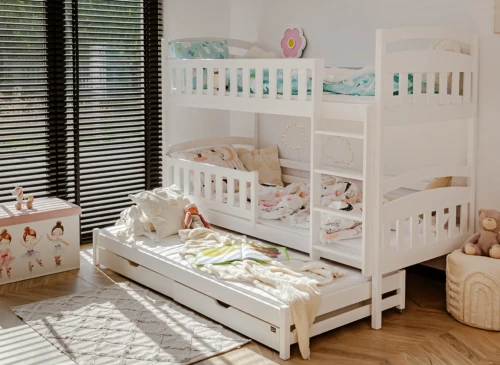 BLANKA 80x190 alb pat pentru supraetajat Lano Mobilă