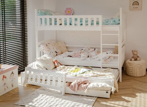 BLANKA 80x190 alb pat pentru supraetajat Lano Mobilă