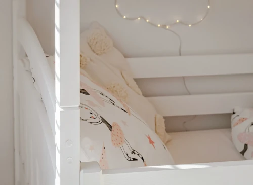 BLANKA 80x160 alb pat pentru supraetajat Lano Mobilă