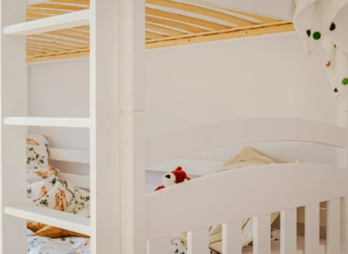 IGNAŚ 90x190 alb pat etajat Lano Mobilă