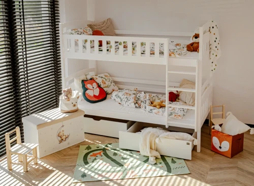 IGNAŚ 80x160 alb pat etajat Lano Mobilă