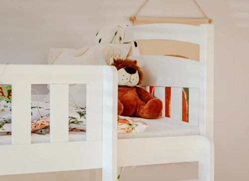 IGNAŚ 80x190 alb pat etajat Lano Mobilă