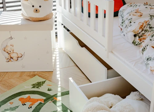 IGNAŚ 80x200 alb pat etajat Lano Mobilă