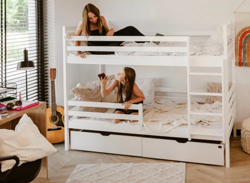 NEMO 80x180 white bunk bed Lano Furniture