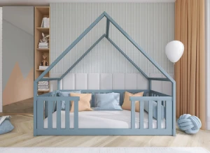 BEE 80x190 grey children's house bed Lano Furniture