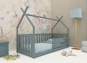BOGUŚ 80x200 grey children's tipi cot bed Lano Furniture