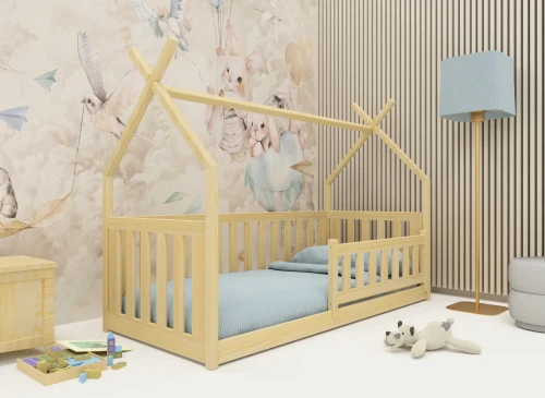 BOGUŚ 80x180 pin pat Montessori la nivel pentru copii tip tipi Lano Mobilă