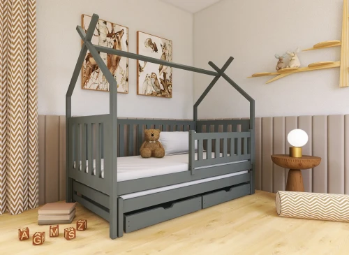 TYTUS 80x200 grafit pat extensibil tipi Lano Mobilă