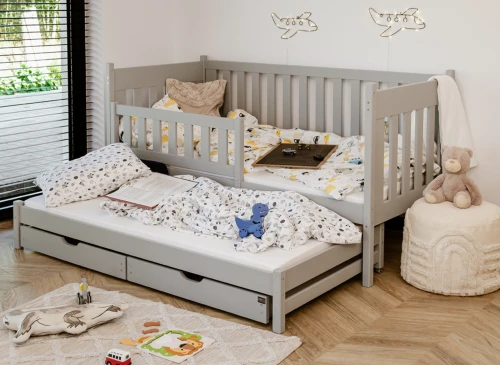 KAJA 90x200 gri pat extensibil Lano Mobilă