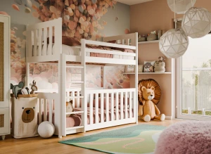 CRIS 80x160 white bunk bed Lano Furniture