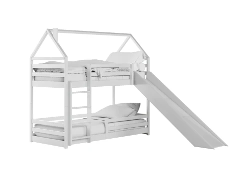 PLAY 90x200 blue bunk bed with a slide Lano Furniture