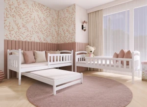 BLANKA 80x190 pink bunk bed Lano Furniture