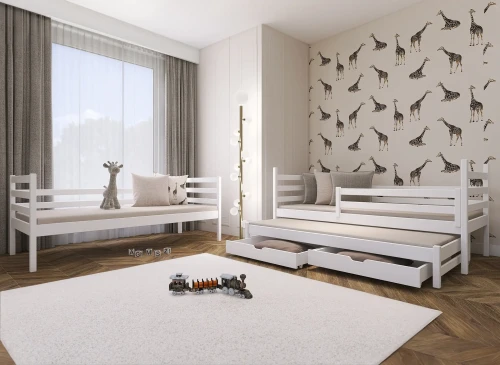 LUK 80x160 alb pat supraetajat Lano Mobilă