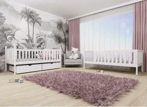 MICHALINA 90x190 pink bunk bed Lano Furniture