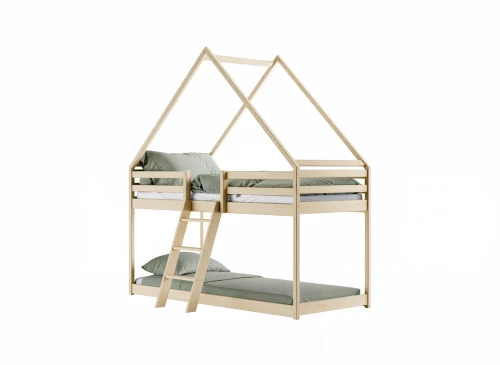 SWEET 90x200 pine house bunk bed Lano Furniture