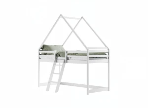 MOON 80x180 grey children's house loft bed Lano Furniture