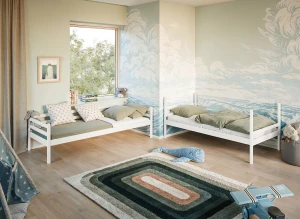 NICO 90x200 gri pat supraetajat Lano Mobilă