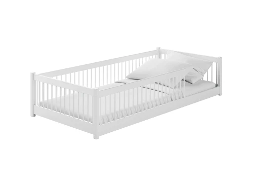 PEDRO 80x180 white Montessori floor bed for children Lano Furniture