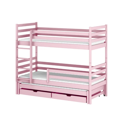 LUK 80x180 pink bunk bed Lano Furniture