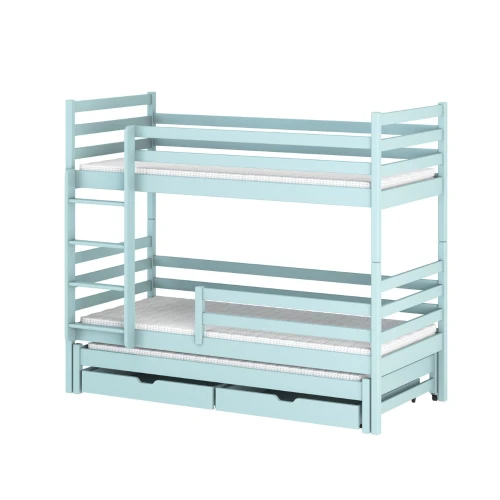 LUK 80x180 albastru pat supraetajat Lano Mobilă