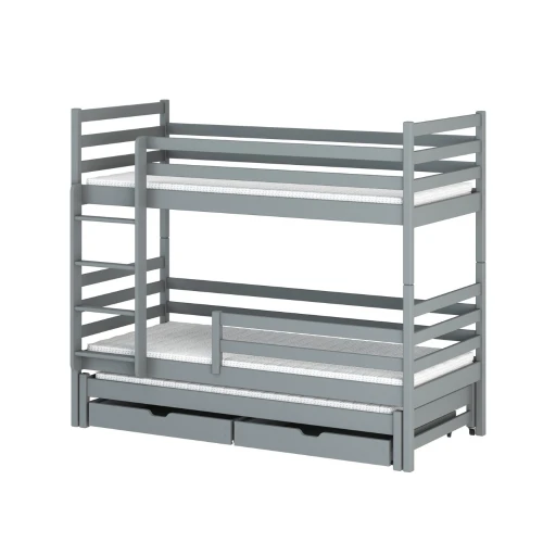 LUK 90x180 grey bunk bed Lano Furniture