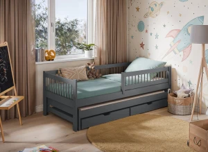 SOFTI 90x200 graphite children's bed Lano Furniture