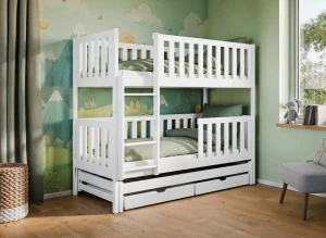 LEA 80x200 white bunk bed Lano Furniture