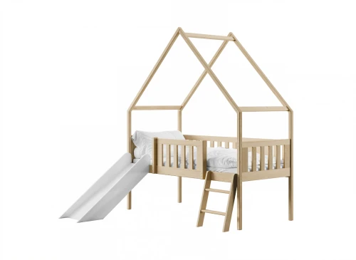 ANGEL 80x180 pin pat singur pentru copii căsuță cu tobogan Lano Mobilă