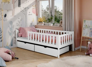 ANTONIO 80x180 alb pat singur pentru copii Lano Mobilăe