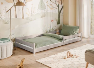 ALIS 80x160 cashmere Montessori floor children's bed Lano Furniture
