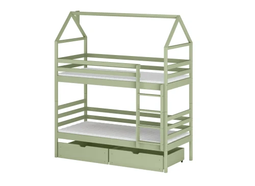 ALEX 90x180 olive green bunk bed Lano Furniture