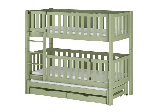 AGATHA 80x180 olive green bunk bed Lano Furniture