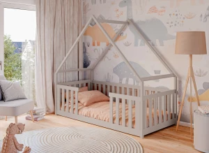 BEE 90x190 cashmere Montessori floor children's house bed Lano Furniture