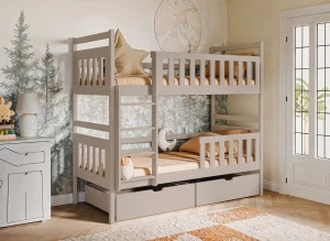 MONIKA 90x200 cașmir pat supraetajat Lano Mobilă