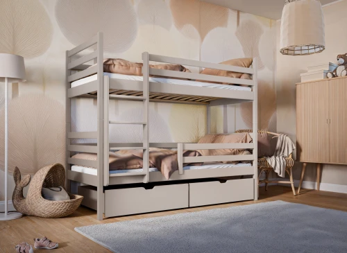 NEMO 80x180 cașmir pat supraetajat Lano Mobilă