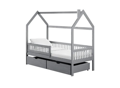 OSKAR 90x200 grey children's house bed Lano Furniture