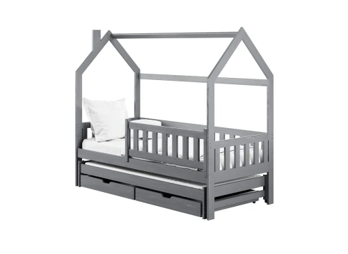 MONKEY 90x180 grey children's house bed Lano Furniture