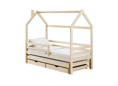 DANEK 90x180 pine children's house bed Lano Furniture
