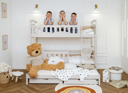 BLANKA 90x180 cașmir pat supraetajat Lano Mobilă