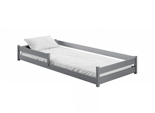 ALIS 90x200 grey green Montessori floor bed for children Lano Furniture