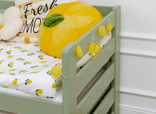 SENSO 90x200 olive green double trundle bed Lano Furniture