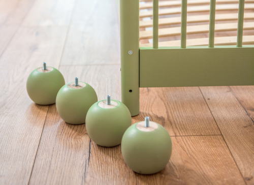 STAR 80x180 olive green children's single Montessori bed Lano Furniture