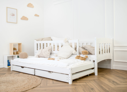 AMELKA 90x190 alb pat extensibil Lano Mobilă